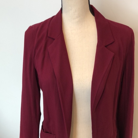 Talula Aritzia  red blazer jacket collared SZ 2 - Picture 4 of 9